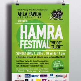 Ahla Fawda Hamra Festival 2014 Poster